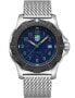 Фото #1 товара Наручные часы Gevril Manhattan Henge Navy Blue Leather Watch 39mm.
