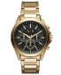 ფოტო #1 პროდუქტის Men's Chronograph Gold-Tone Stainless Steel Bracelet Watch 44mm
