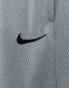 Фото #4 товара Nike Basketball Icon 11in swoosh logo shorts in grey