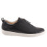 Фото #1 товара Trotters Anika T2173-001 Womens Black Narrow Leather Lifestyle Sneakers Shoes 8