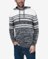 ფოტო #1 პროდუქტის Men's Stripe Pattern Hooded Sweater