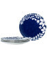 Фото #1 товара Bluefjord Floral 4 Piece Coupe Dinner Plates Set, Service for 4