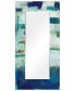 Фото #1 товара 'Crore I' Rectangular On Free Floating Printed Tempered Art Glass Beveled Mirror, 72" x 36"