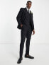 Фото #3 товара Noak premium wool-rich skinny suit jacket in black