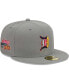 ფოტო #1 პროდუქტის Men's Gray Detroit Tigers Color Pack 59FIFTY Fitted Hat