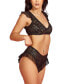 Women's Ruffle Lace Bralette and Panty 2 Pc Lingerie Set