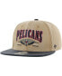 Фото #1 товара Men's Khaki, Navy Distressed New Orleans Pelicans Chilmark Captain Snapback Hat