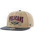 ფოტო #1 პროდუქტის Men's Khaki, Navy Distressed New Orleans Pelicans Chilmark Captain Snapback Hat