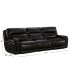 Фото #7 товара CLOSEOUT! Summerbridge 3-Pc. Leather Sectional Sofa with 2 Power Reclining Chairs, Power Headrests and USB Power Outlet