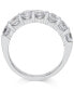ფოტო #5 პროდუქტის Certified Seven Diamond Station Band Ring in 14k White Gold (2 ct. t.w.)
