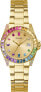 Фото #1 товара Guess Damen Armbanduhr Work Life Opaline gold, mehrfarbig 34 mm GW0475L3