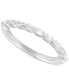 ფოტო #1 პროდუქტის Diamond Emerald-Cut Band (1/2 ct. t.w.) in 14k White Gold