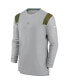 Фото #3 товара Men's Gray Green Bay Packers Sideline Player Uv Performance Long Sleeve T-shirt