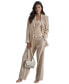 ფოტო #5 პროდუქტის Women's Notch-Lapel Button-Front Long-Sleeve Blazer