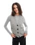 Vero Moda sleeveless knitted waistcoat in medium grey melange