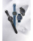 ფოტო #5 პროდუქტის Men's Chronograph Velocity Black Silicone Strap Watch 45mm