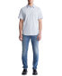 Фото #4 товара Men's Slim-Fit Stretch Stripe Button-Down Shirt