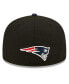 Фото #5 товара Men's Black, Navy New England Patriots 2022 NFL Draft On Stage 59FIFTY Fitted Hat