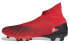 Фото #1 товара adidas Predator Mutator 20.3 Laceless Firm Ground Cleats 红黑白 / Кроссовки Adidas Predator Mutator 20.3 Laceless Firm Ground Cleats EE9554