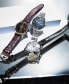 ფოტო #4 პროდუქტის Men's Automatic Presage Brown Leather Strap Watch 40.5mm