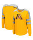 Фото #1 товара Women's Gold Minnesota Golden Gophers Trey Dolman Long Sleeve T-shirt