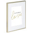 Hama Line - Metal - Gold - Single picture frame - Matte - Table,Wall - 13 x 18 cm