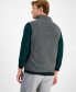 ფოტო #2 პროდუქტის Men's Solid Fleece Vest, Created for Macy's