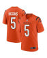 Фото #1 товара Men's Tee Higgins Orange Cincinnati Bengals Alternate Game Player Jersey