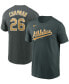 Фото #1 товара Men's Matt Chapman Green Oakland Athletics Name Number T-shirt
