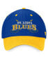 ფოტო #2 პროდუქტის Men's Blue/Gold St. Louis Blues Heritage vintage-like Flex Hat