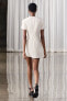 Фото #6 товара Короткое платье с рельефным узором — zw collection ZARA
