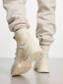 ASOS DESIGN lace up chunky boots in stone