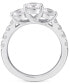 Фото #3 товара Diamond Three Stone Engagement Ring (2 ct. t.w.) in 14k White Gold