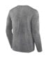 Фото #3 товара Men's Heather Charcoal Green Distressed Bay Packers Washed Primary Long Sleeve T-shirt