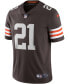 Футболка Nike мужская Denzel Ward коричневая Cleveland Browns Vapor Limited Jersey Коричневый, 3XL - фото #3