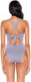 Soluna Swim Women's 236306 Sun Beam Dove One-Piece Swimsuit Size S