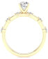 Diamond Solitaire Studded Engagement Ring (3/4 ct. t.w.) in 14k Gold