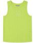 ფოტო #1 პროდუქტის Big Girls Ribbed Racerback Logo Tank Top