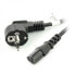 IEC power cord 1.8 m VDE straight - black