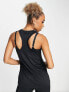 Фото #3 товара Nike Training Dri-FIT racer back vest top in black