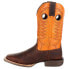 Фото #4 товара Durango Durango Rebel Pro Square Toe Cowboy Mens Brown, Orange Casual Boots DDB