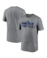 ფოტო #1 პროდუქტის Men's Heather Charcoal Toronto Blue Jays 2022 Postseason T-shirt