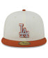 Фото #3 товара Men's Cream, Orange Los Angeles Dodgers 59FIFTY Fitted Hat
