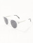 Spitfire teddy boy round sunglasses in clear with black lens Прозрачный - фото #6