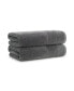 Luxury Turkish Bath Towels, 2-Pack, 600 GSM, Extra Soft Plush, 30x60, Solid Color Options with Dobby Border