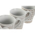 Фото #4 товара Набор из 4 кружек Mug Home ESPRIT Белый Бежевый Керамика 360 ml 9 x 7 x 10,6 cm