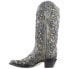 Фото #8 товара Corral Boots Studded TooledInlay Snip Toe Cowboy Womens Grey Casual Boots A3672