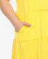 Фото #4 товара Plus Size Scoop Neck Tiered Midi Dress