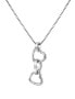 Enamored silver necklace Trio Triple Heart DP835 (chain, pendant)