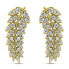 Klas EA287Y gold-plated silver design long earrings